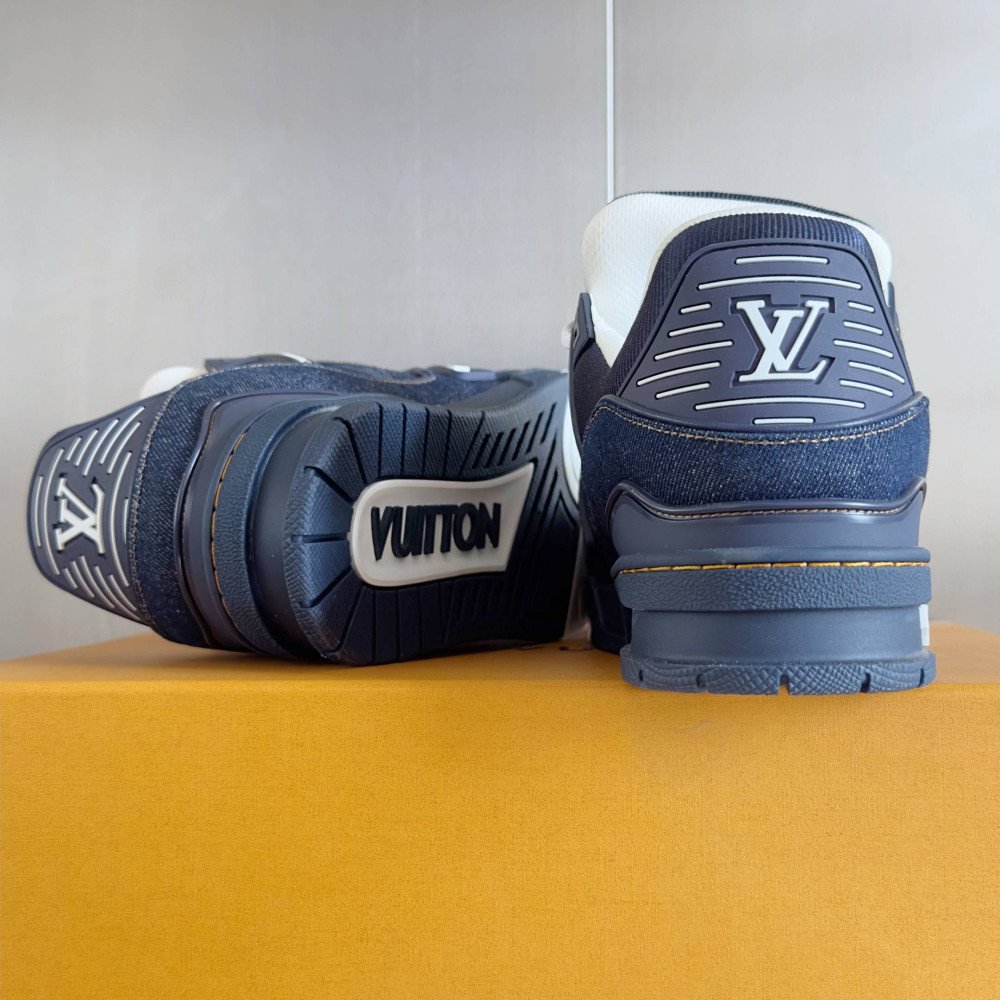 LV Trainer Sneaker Blue Jeans-028 LV Trainer Sneaker Blue Jeans-028