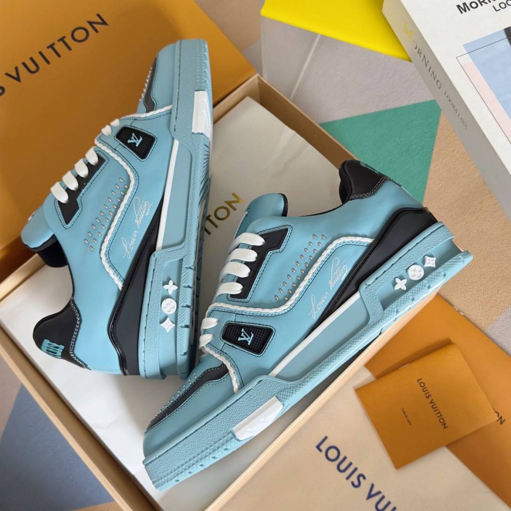 LV Trainer Sneaker Blue-041 LV Trainer Sneaker Blue-041