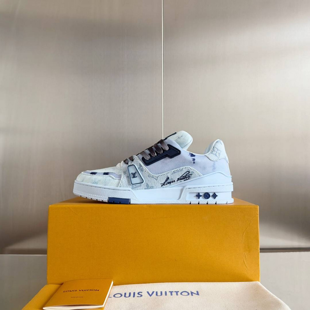 LV Trainer Sneaker Blue-045
