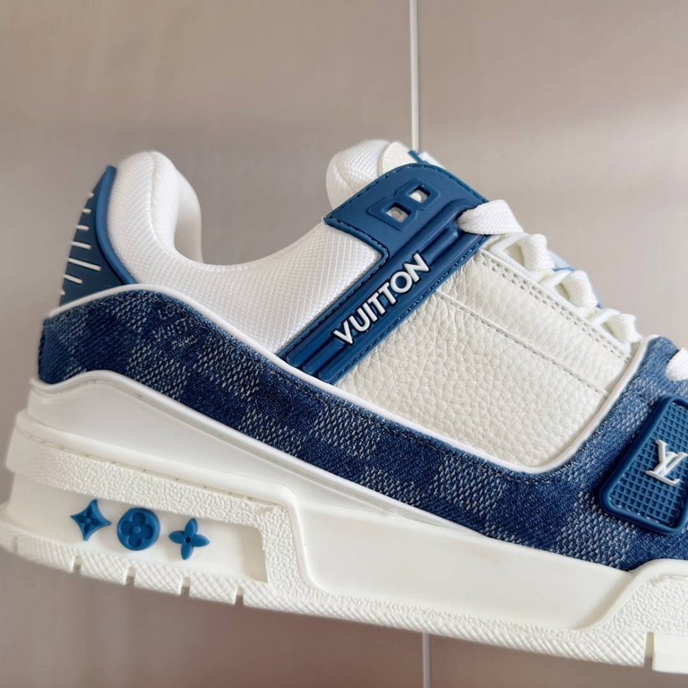LV Trainer Sneaker Blue Jeans-050 LV Trainer Sneaker Blue Jeans-050