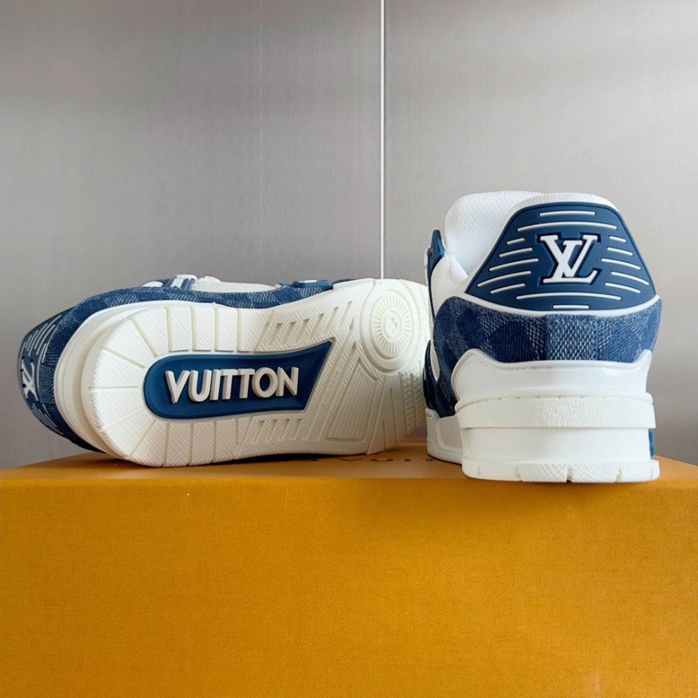 LV Trainer Sneaker Blue Jeans-050 LV Trainer Sneaker Blue Jeans-050