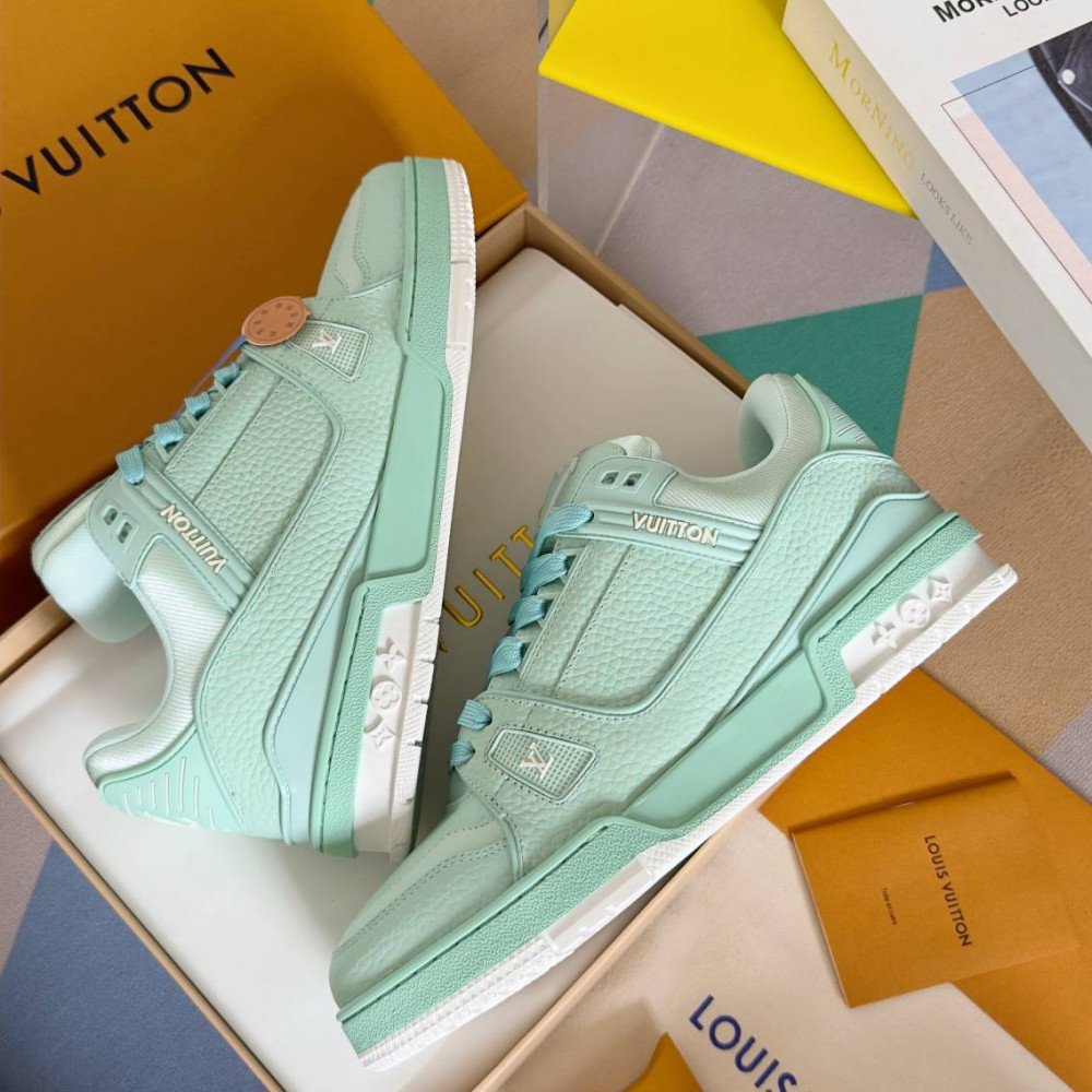 LV Trainer Sneaker Green-053 LV Trainer Sneaker Green-053