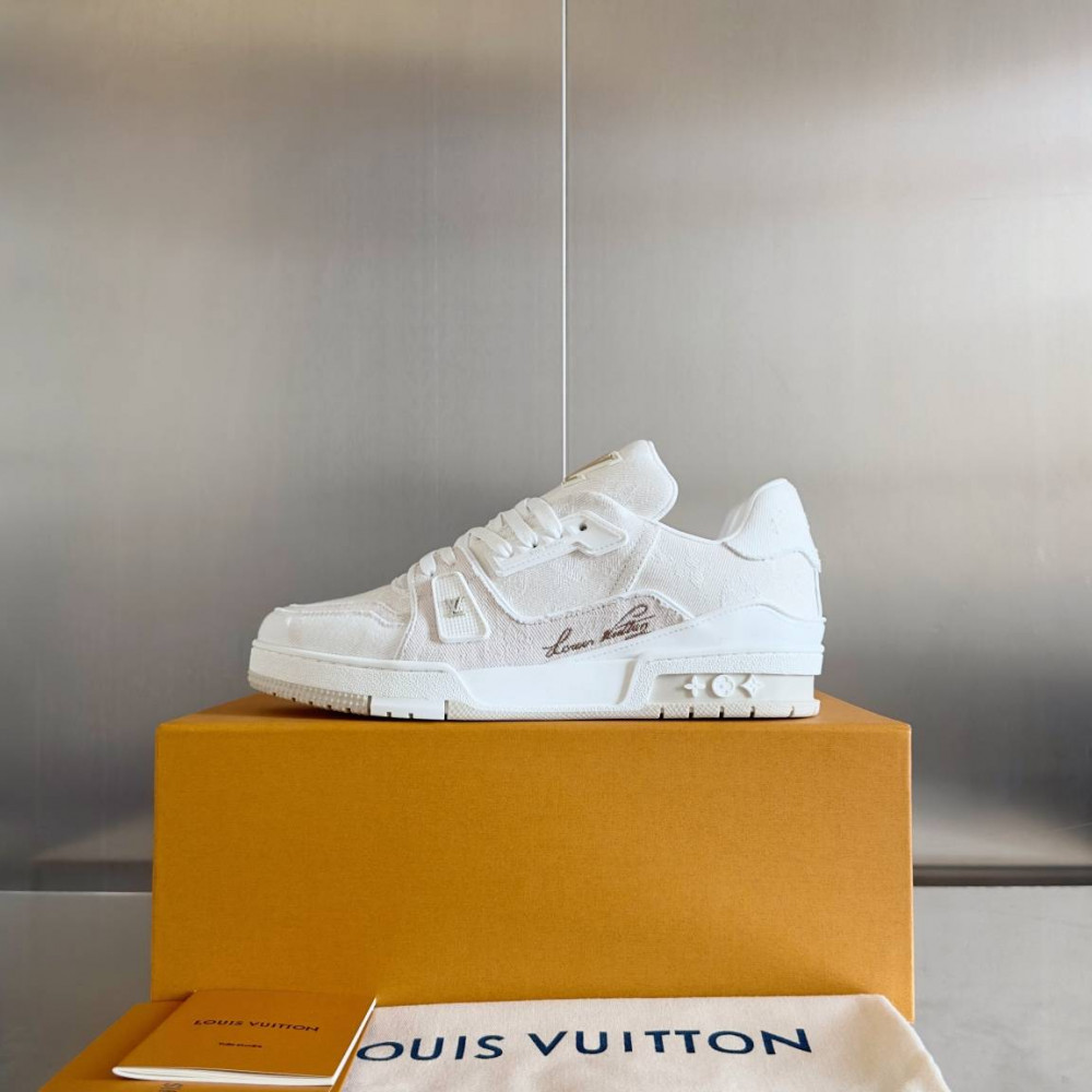 LV Trainer Sneaker White-064