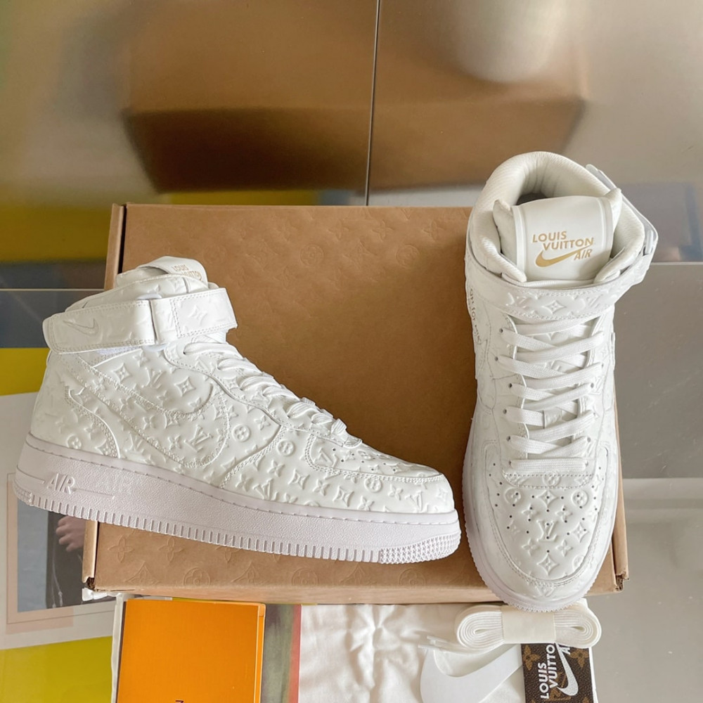 Louis Vuitton Air Force 1 Hige White
