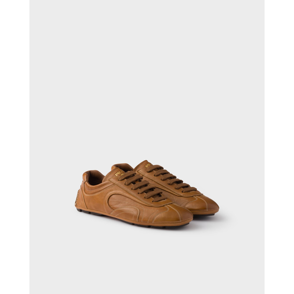 Montecarlo Re-Edition 2005 antiqued nappa leather sneakers  