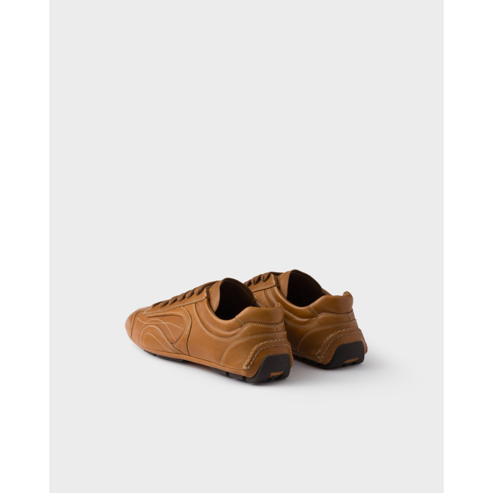 Montecarlo Re-Edition 2005 antiqued nappa leather sneakers  