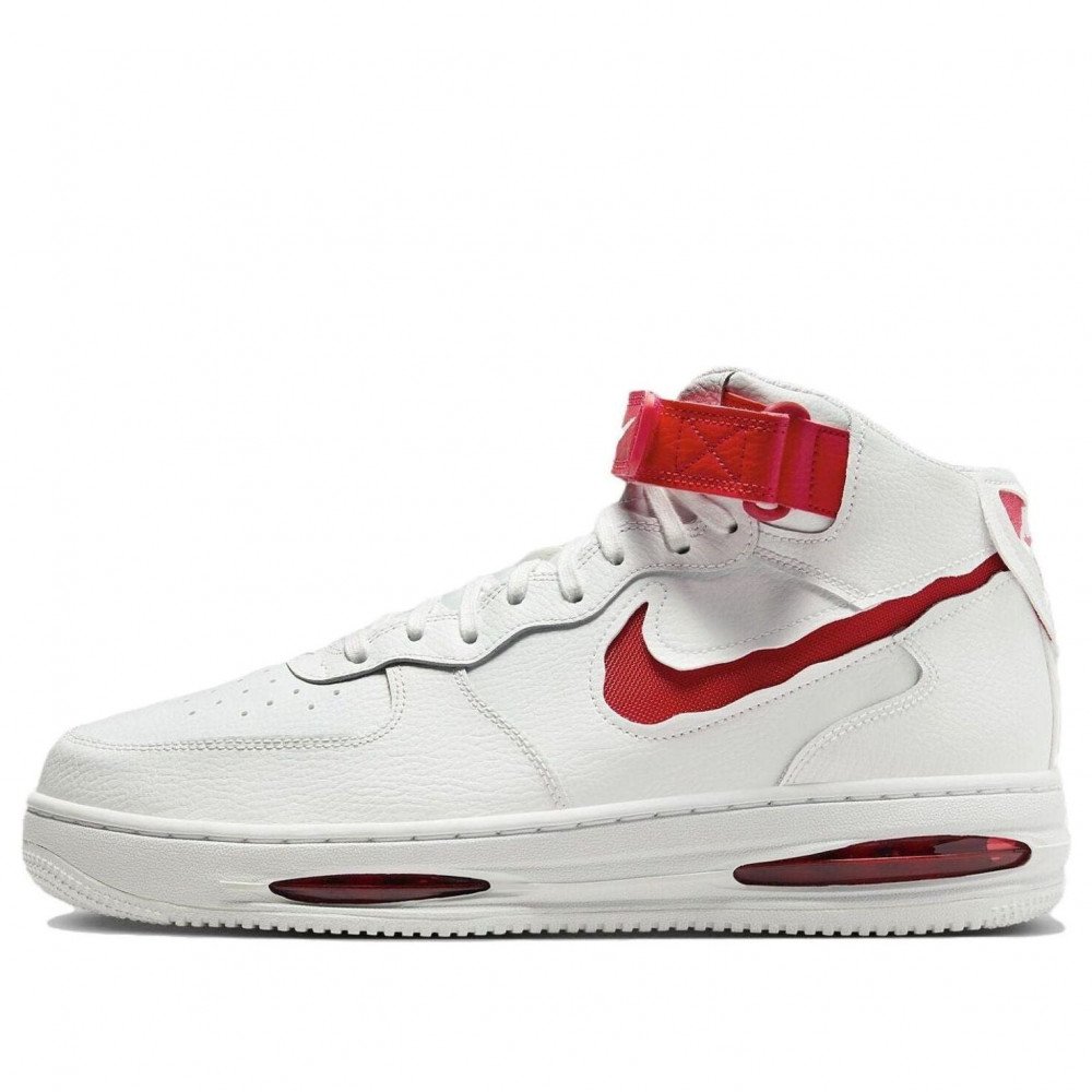 Nike Air Force 1 Mid Evo  White University Red  FB1374-102
