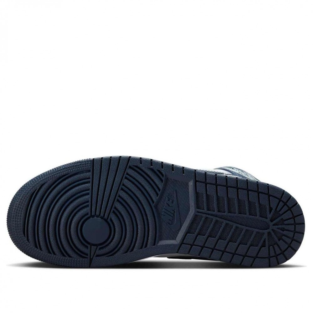 (WMNS) Air Jordan 1 Mid SE Football Grey White Midnight Navy FZ8777-044 (WMNS) Air Jordan 1 Mid SE Football Grey White Midnight Navy FZ8777-044