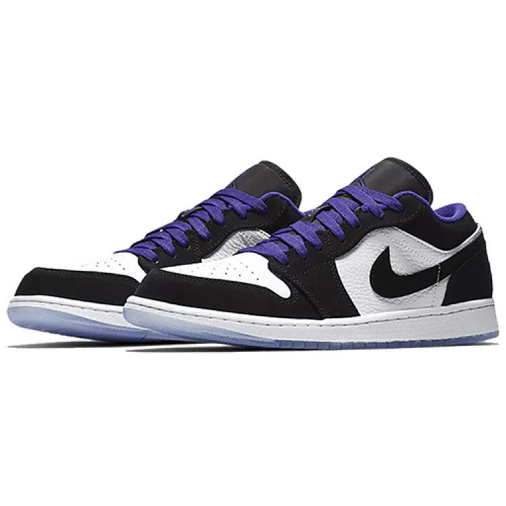 Air Jordan 1 Retro Low White Black Dark Concord 553558-108 Air Jordan 1 Retro Low White Black Dark Concord 553558-108