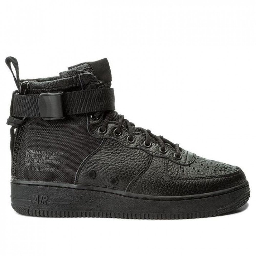 Nike SF Air Force 1 Mid  Triple Black  917753-005