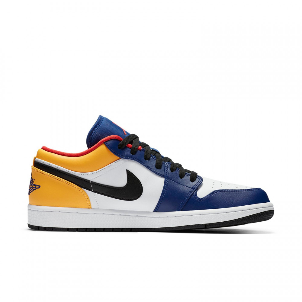 Air Jordan 1 Low White Deep Royal Blue 553558-123 Air Jordan 1 Low White Deep Royal Blue 553558-123