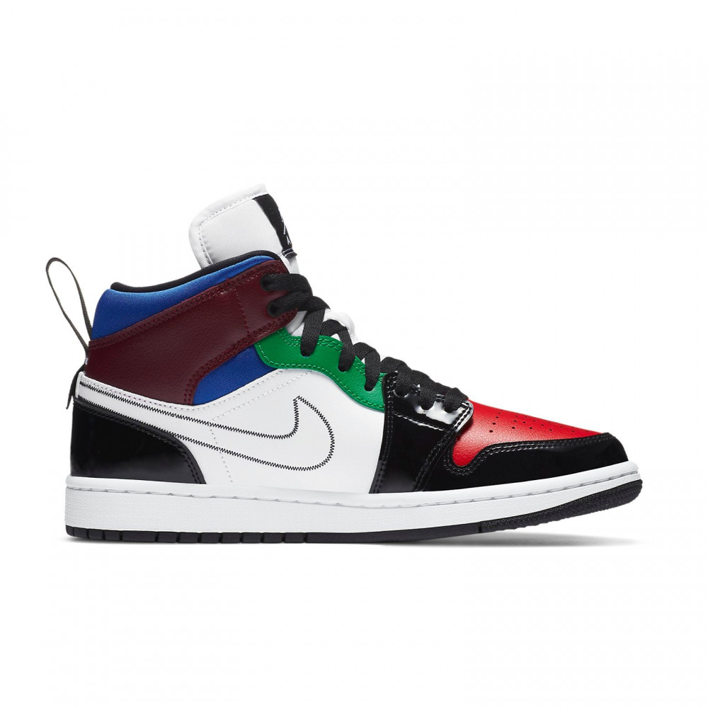 (WMNS) Air Jordan 1 Mid SE Black White Multi-Color DB5454-001 (WMNS) Air Jordan 1 Mid SE Black White Multi-Color DB5454-001