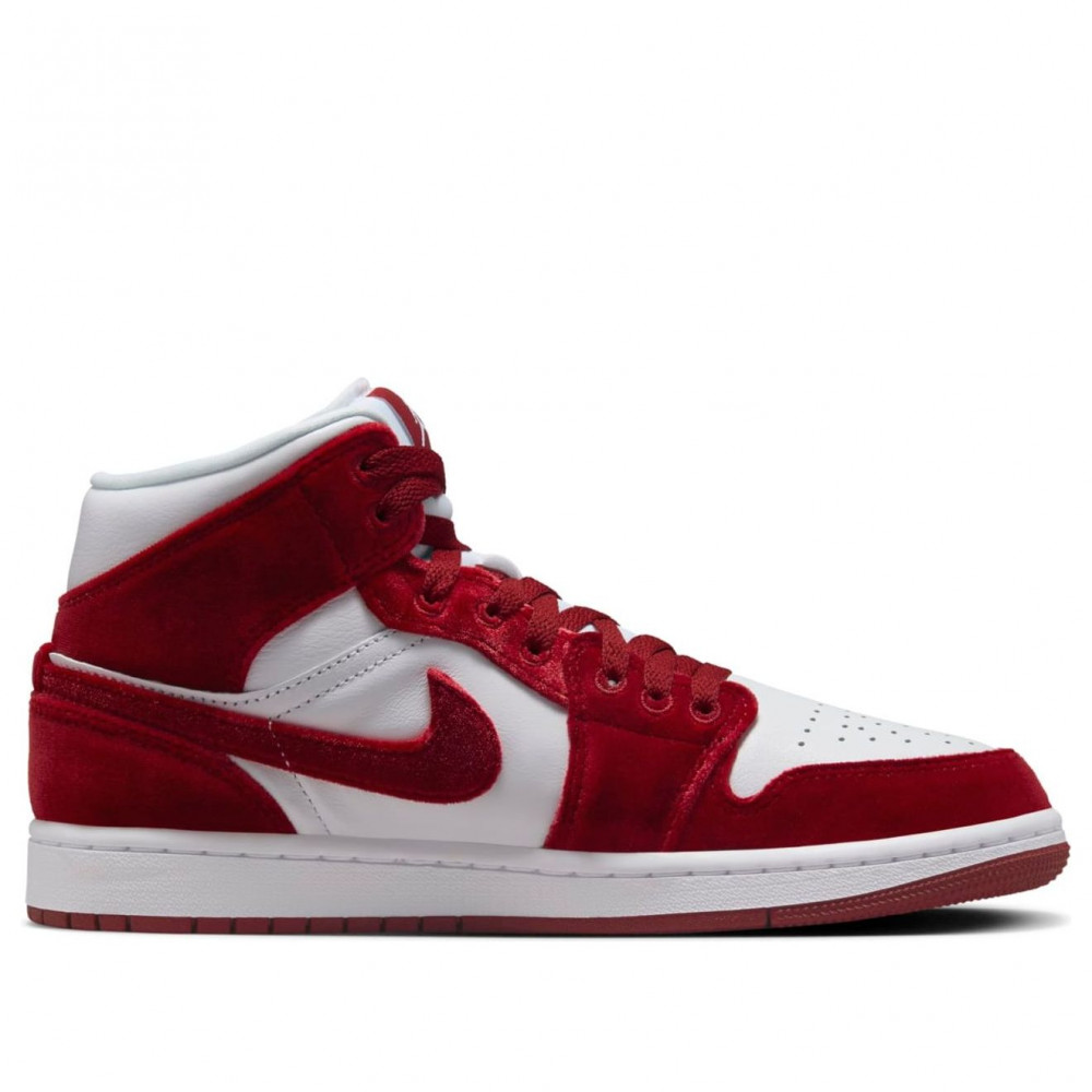 (WMNS) Air Jordan 1 Mid SE Red Velvet FZ3334-100 (WMNS) Air Jordan 1 Mid SE Red Velvet FZ3334-100