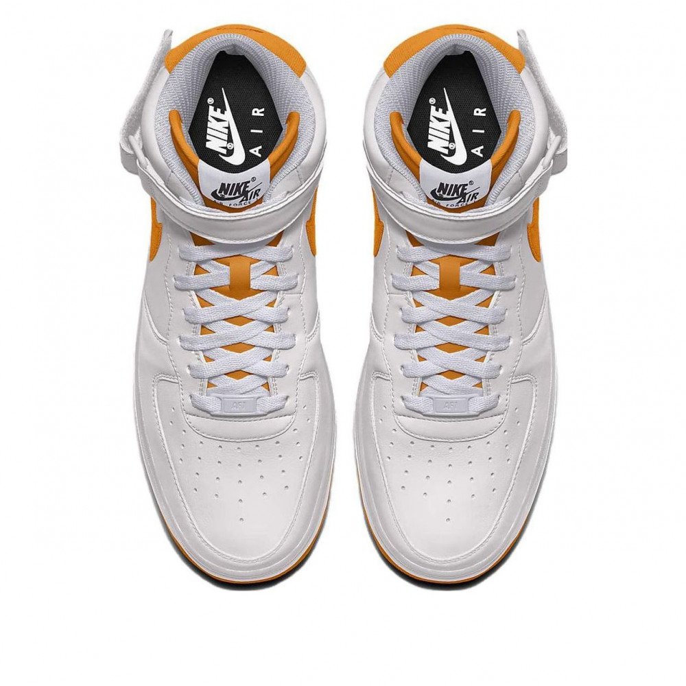 Nike Air Force 1 Mid By You Custom  White Orange  DV3908-900