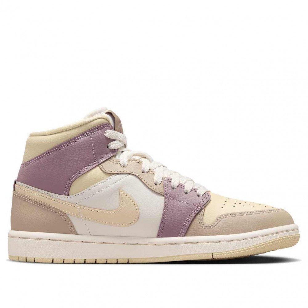 (WMNS) Air Jordan 1 Mid Light Orewood Brown Taupe Grey HV2370-100 (WMNS) Air Jordan 1 Mid Light Orewood Brown Taupe Grey HV2370-100