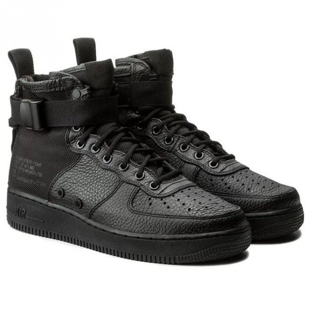 Nike SF Air Force 1 Mid  Triple Black  917753-005
