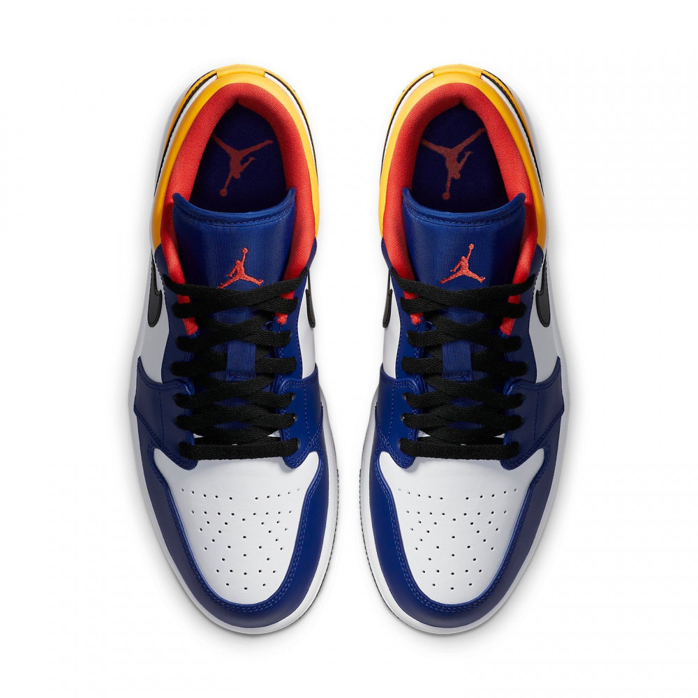 Air Jordan 1 Low White Deep Royal Blue 553558-123 Air Jordan 1 Low White Deep Royal Blue 553558-123