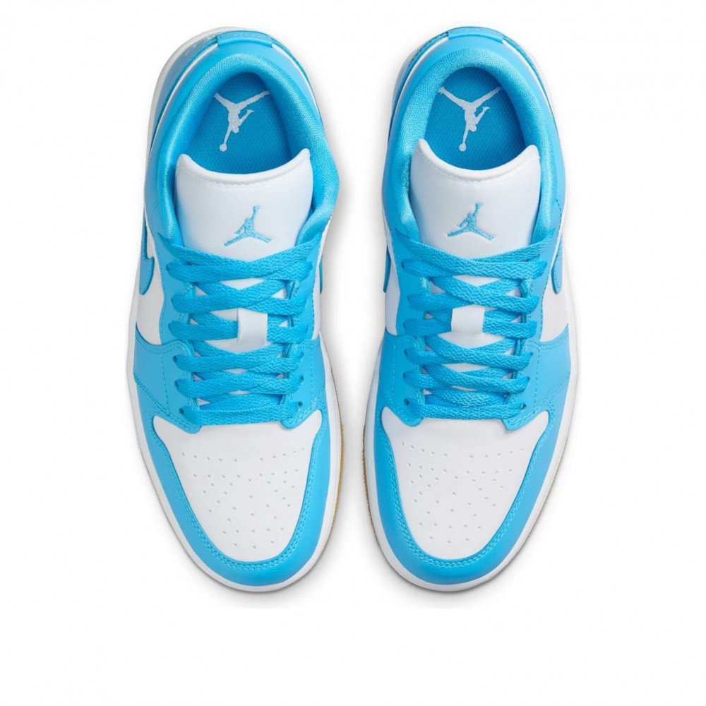 (WMNS) Air Jordan 1 Low White Dark Powder Blue DC0774-104 (WMNS) Air Jordan 1 Low White Dark Powder Blue DC0774-104