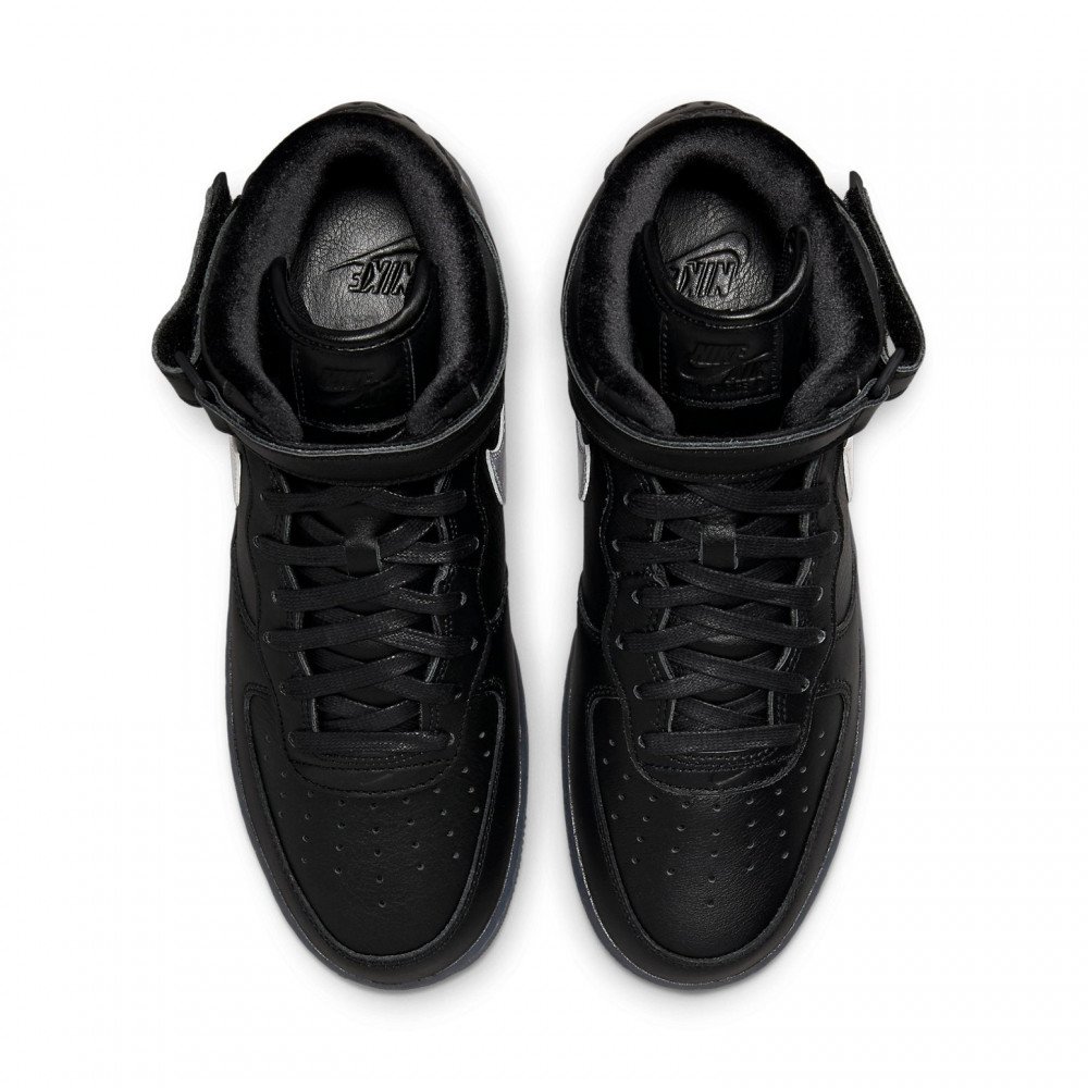 Nike Air Force 1 Mid Premium  Black Metallic Silver  DX3061-001