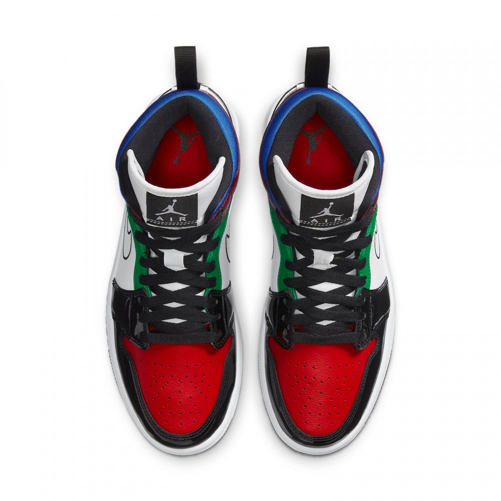 (WMNS) Air Jordan 1 Mid SE Black White Multi-Color DB5454-001 (WMNS) Air Jordan 1 Mid SE Black White Multi-Color DB5454-001