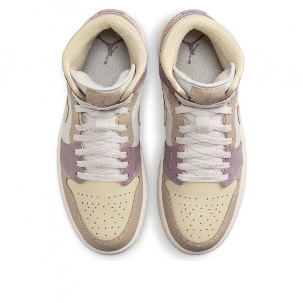 (WMNS) Air Jordan 1 Mid Light Orewood Brown Taupe Grey HV2370-100 (WMNS) Air Jordan 1 Mid Light Orewood Brown Taupe Grey HV2370-100