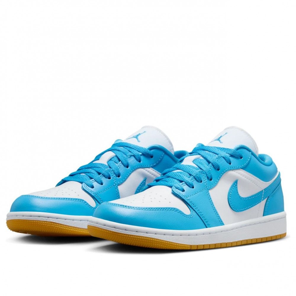 (WMNS) Air Jordan 1 Low White Dark Powder Blue DC0774-104 (WMNS) Air Jordan 1 Low White Dark Powder Blue DC0774-104