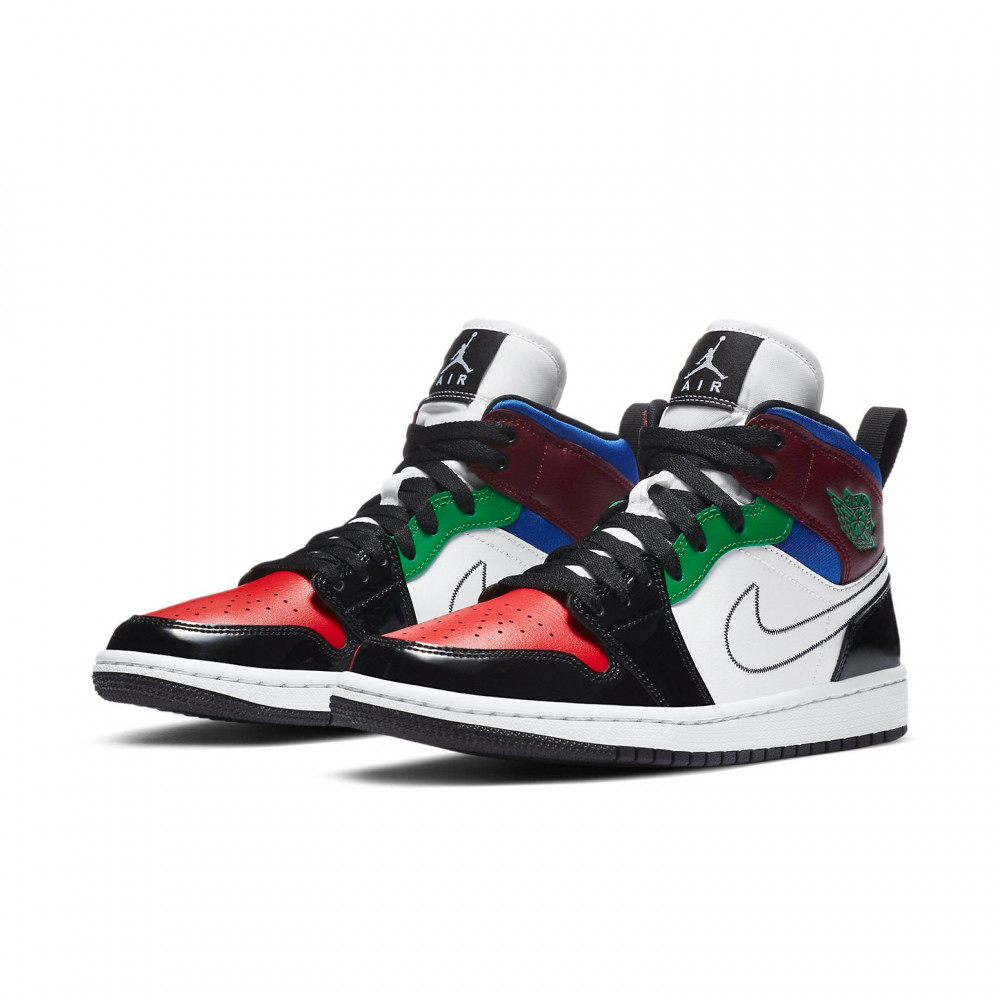 (WMNS) Air Jordan 1 Mid SE Black White Multi-Color DB5454-001 (WMNS) Air Jordan 1 Mid SE Black White Multi-Color DB5454-001