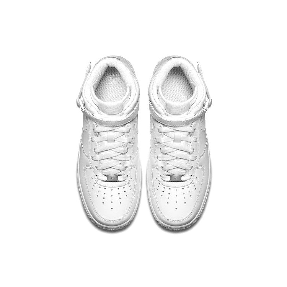 (WMNS) Nike Air Force 1 Mid 07 Leather  Triple White  366731-100