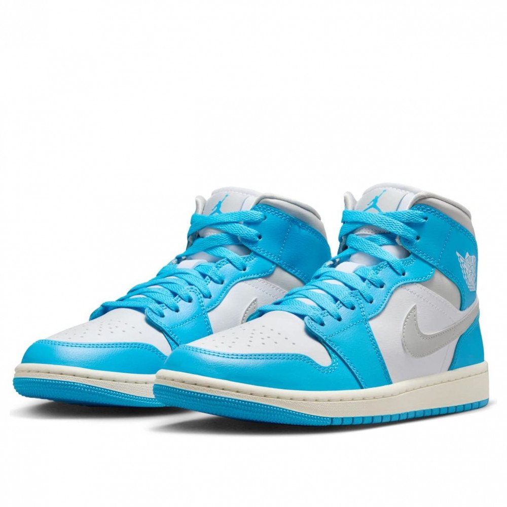 (WMNS) Air Jordan 1 Mid Dark Powder Blue BQ6472-400 (WMNS) Air Jordan 1 Mid Dark Powder Blue BQ6472-400