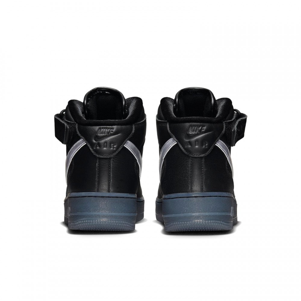 Nike Air Force 1 Mid Premium  Black Metallic Silver  DX3061-001