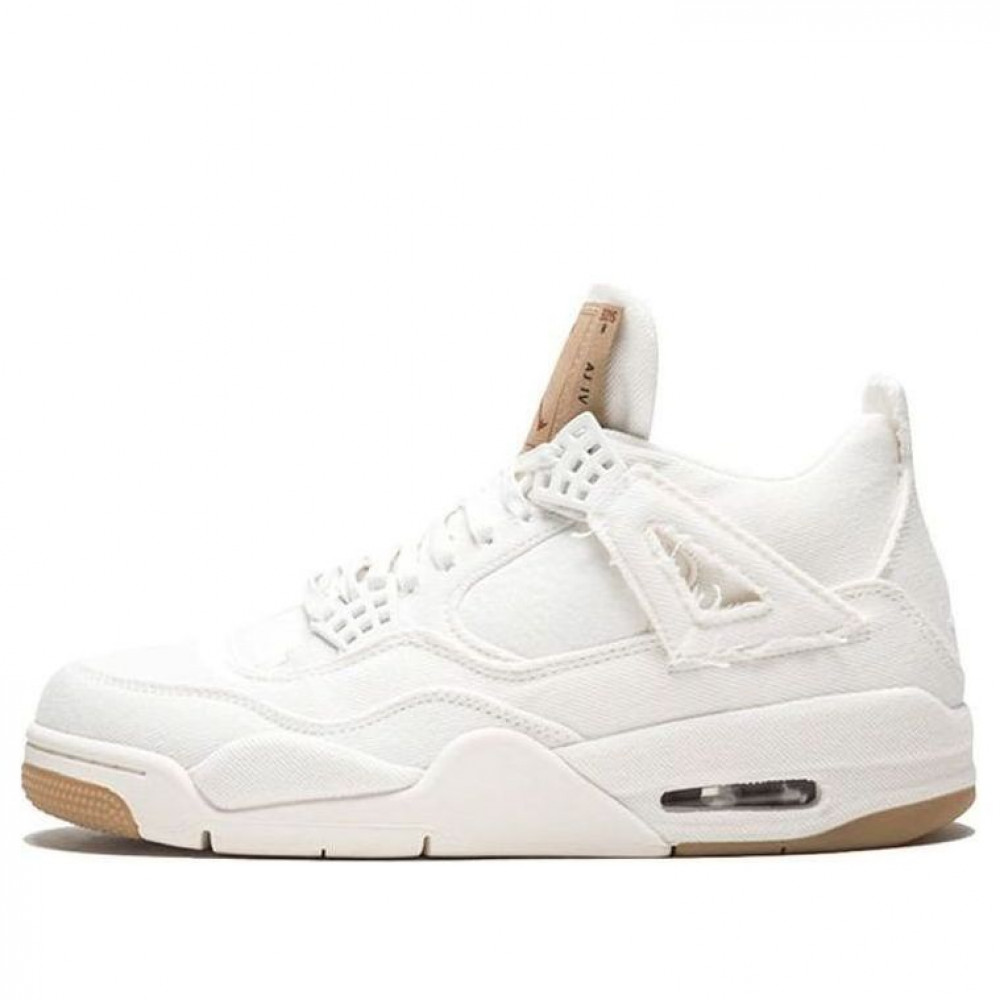 Air Jordan 4 Retro x Levi s  White Denim