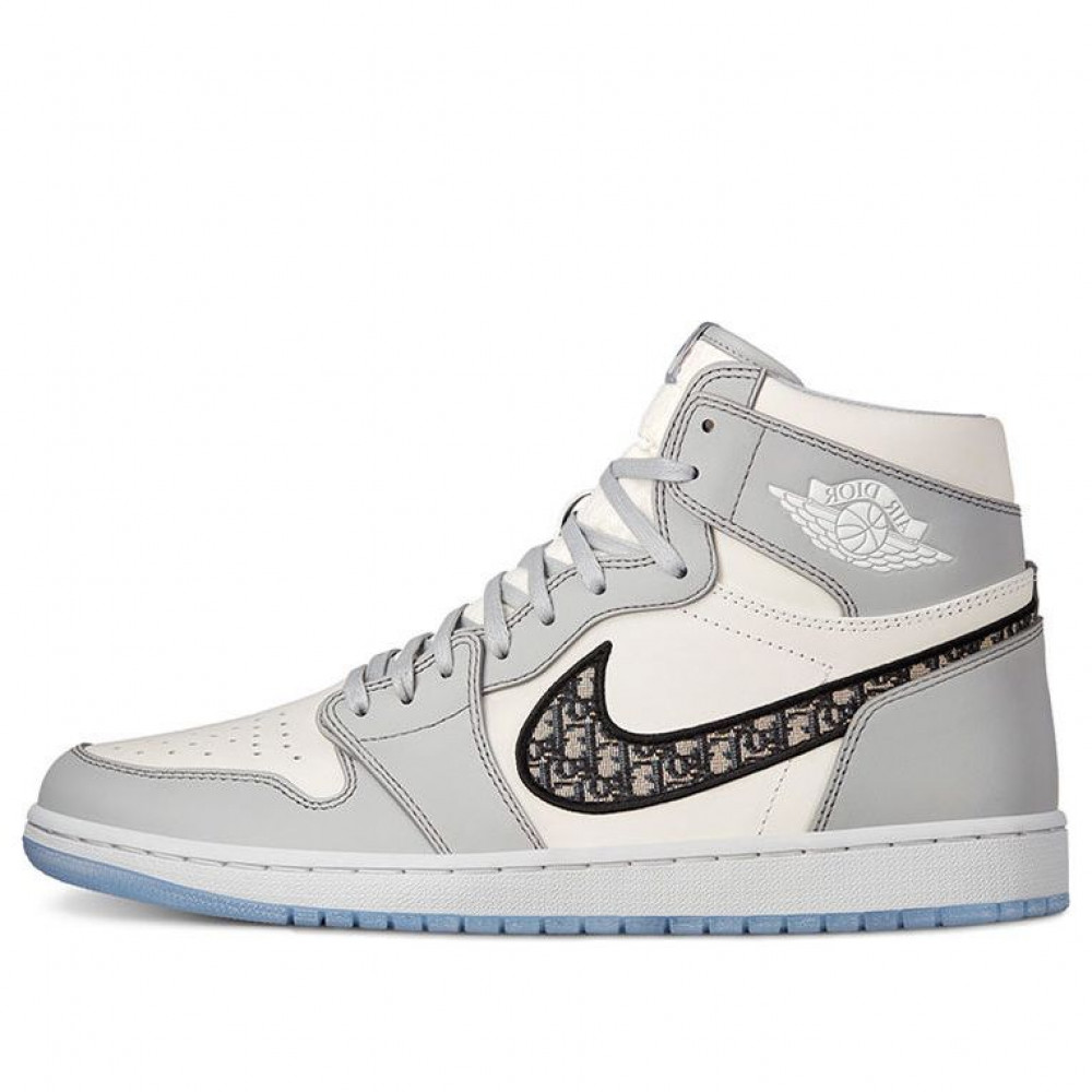 Air Jordan 1 High OG x Dior  White Wolf  Grey  CN8607-002