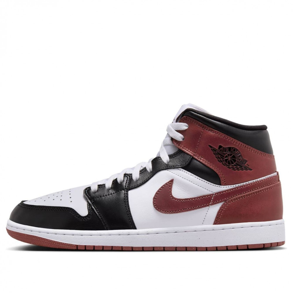 Air Jordan 1 Mid  White Red Black  HF3216-102