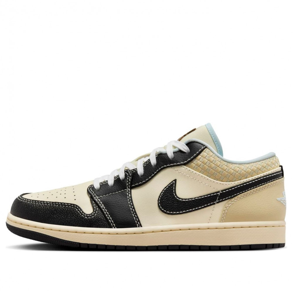 Air Jordan 1 Low SE  Coconut Milk Black Muslin  HQ3437-101