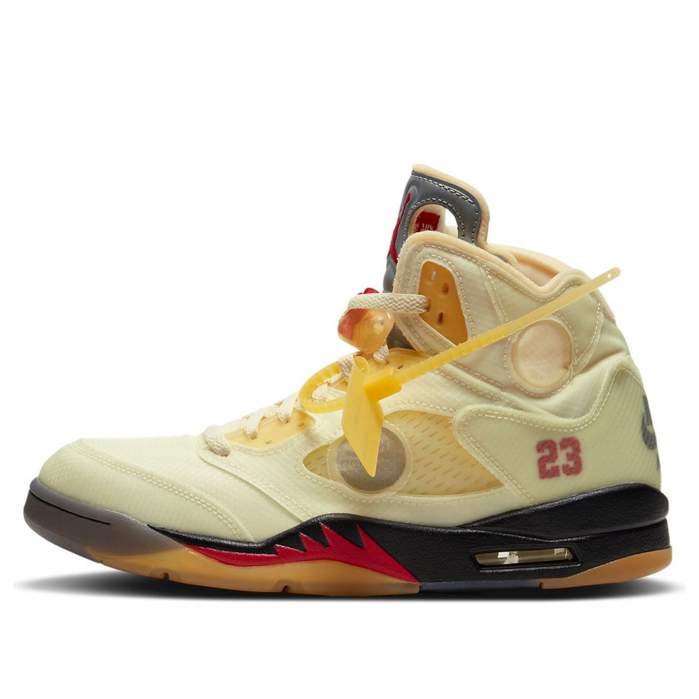 Air Jordan 5 x Off-White SP  Sail  DH8565-100