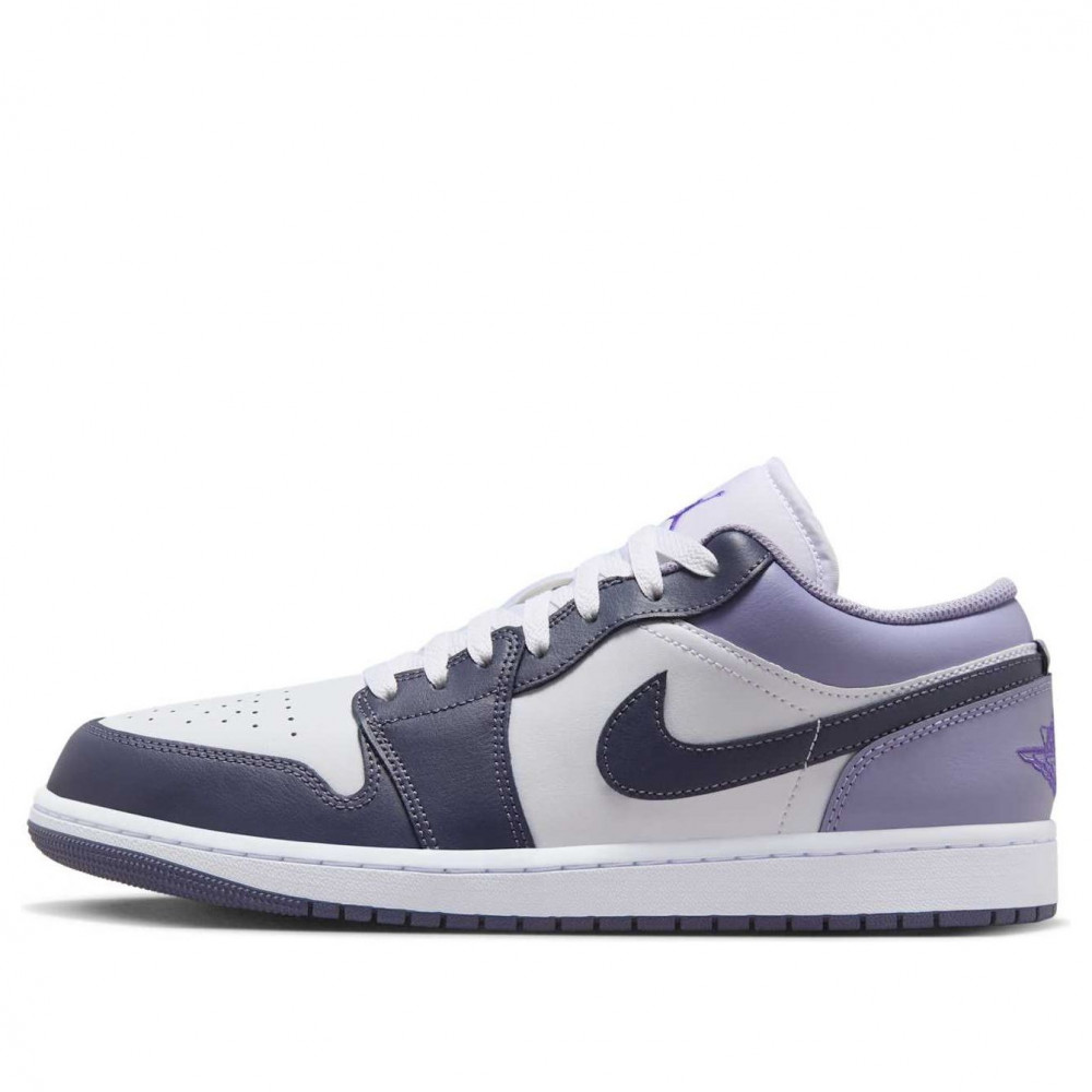 Air Jordan 1 Low  White Purple  553558-145