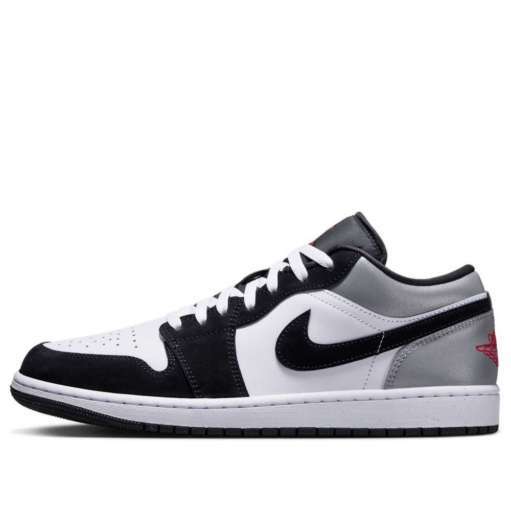 Air Jordan 1 Low SE  White Fire Red Black Matte Silver  HF3148-106