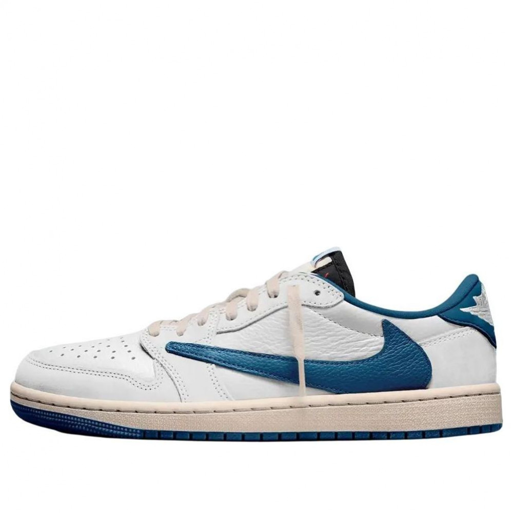 Air Jordan 1 Low x Travis Scott x Fragment  Sail Military Blue  DM7866-104