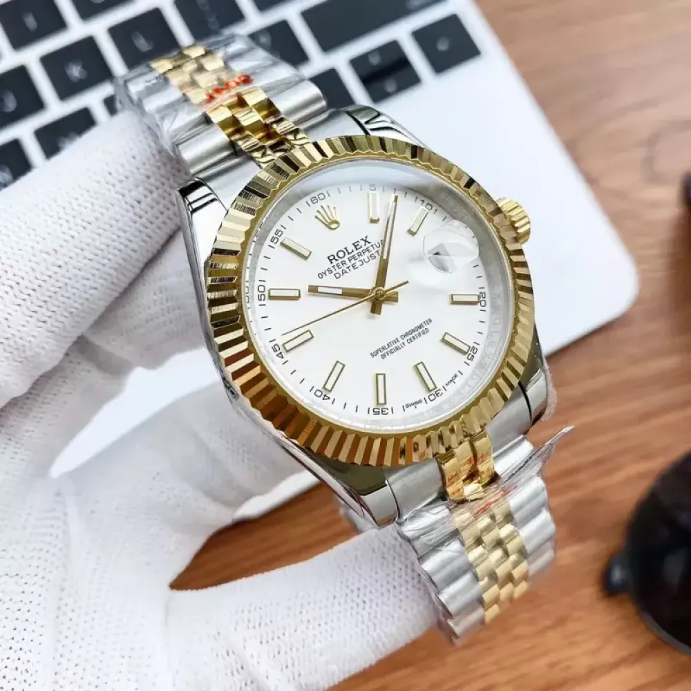 Men Date Just Ii Goldmix Multicolor Selection 41Mm