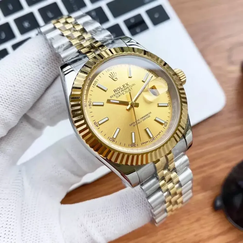 Men Date Just Ii Goldmix Multicolor Selection 41Mm