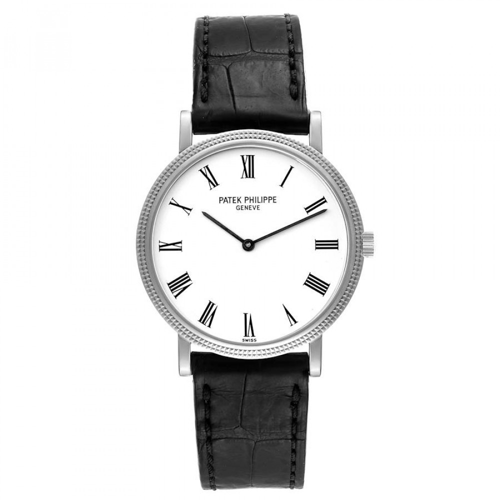 Patek Philippe Calatrava White Gold Automatic Mens Watch 5120 Patek Philippe Calatrava White Gold Automatic Mens Watch 5120
