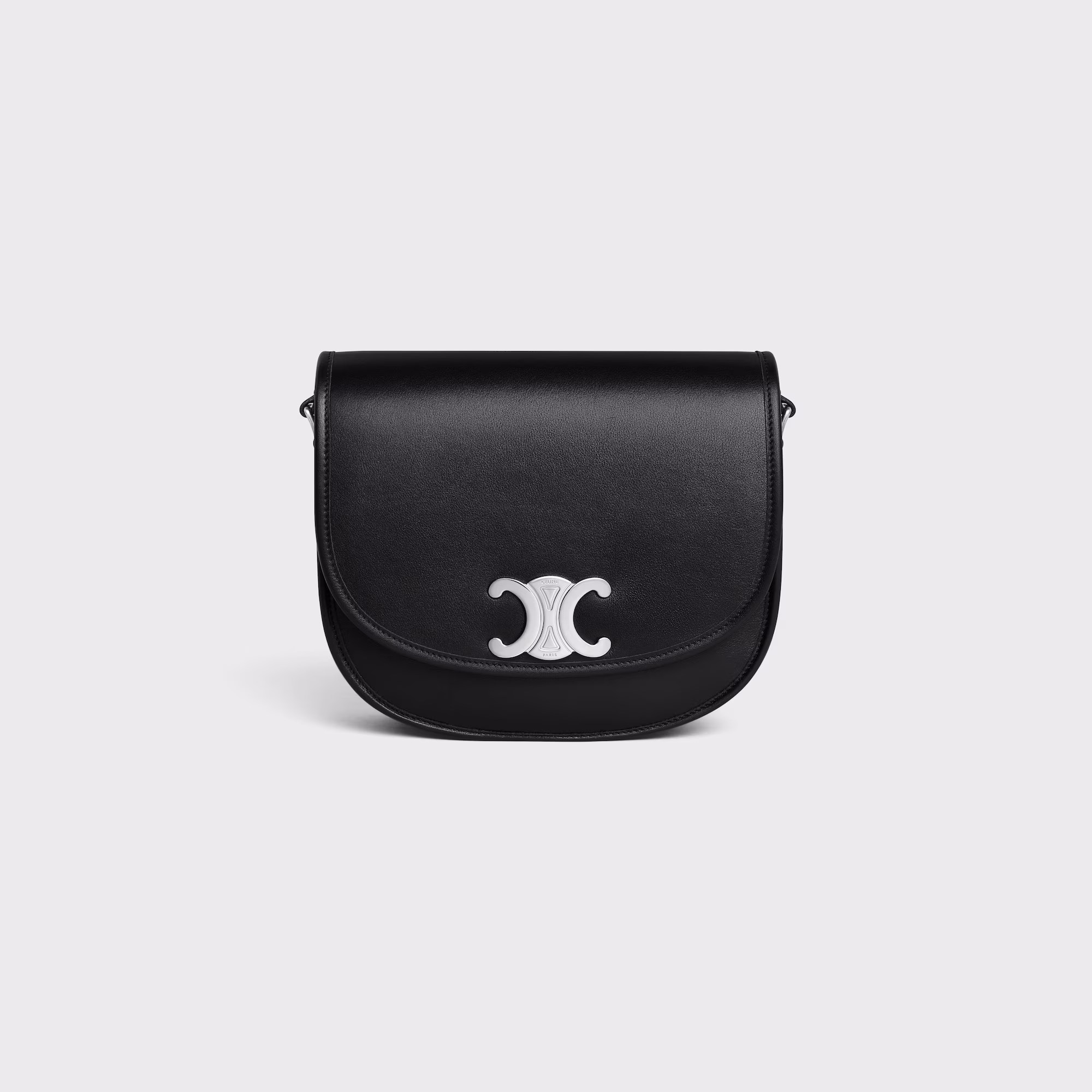 Medium Besace Triomphe In Supple Natural Calfskin Medium Besace Triomphe In Supple Natural Calfskin