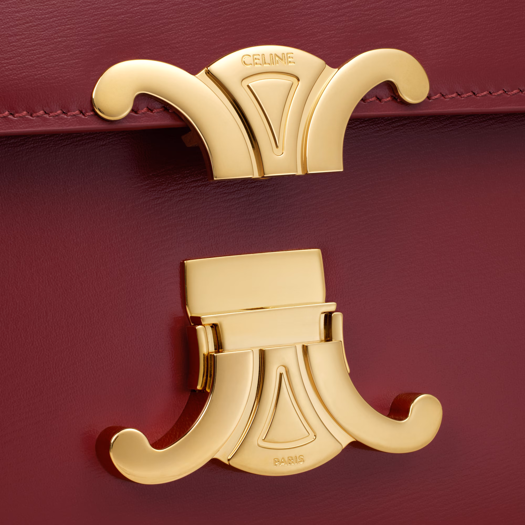 Teen Triomphe Bag In Shiny Calfskin Teen Triomphe Bag In Shiny Calfskin
