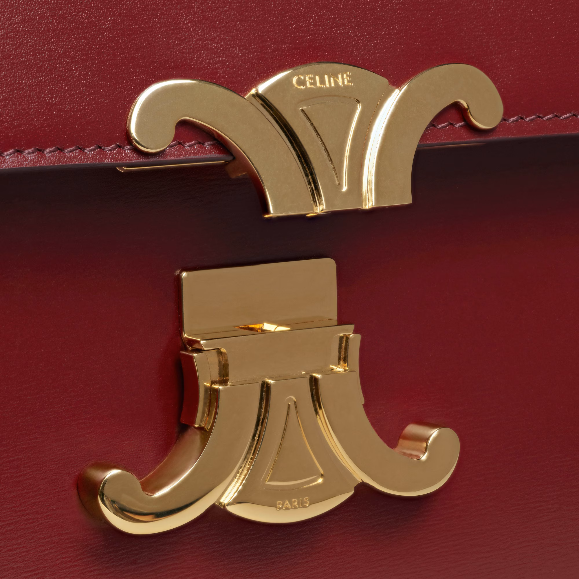 Classique Triomphe Bag In Shiny Calfskin Classique Triomphe Bag In Shiny Calfskin