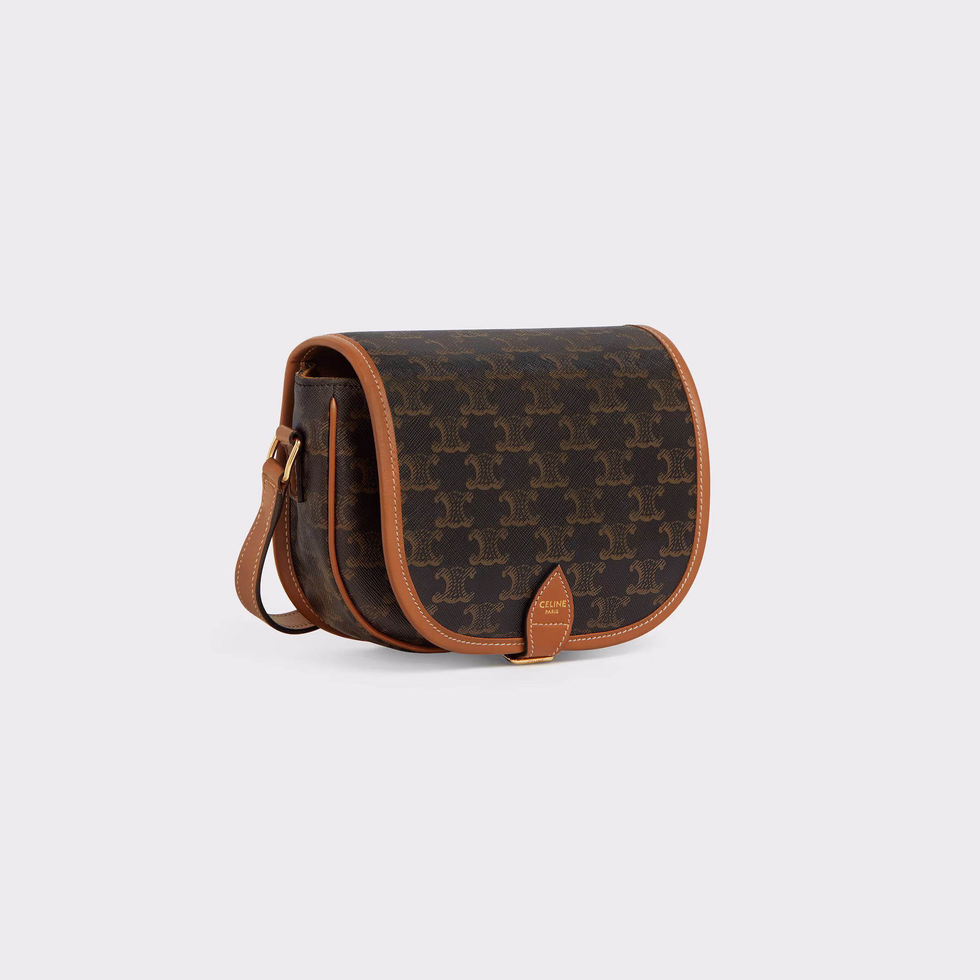 Medium Folco Bag In Triomphe Canvas And Calfskin Medium Folco Bag In Triomphe Canvas And Calfskin