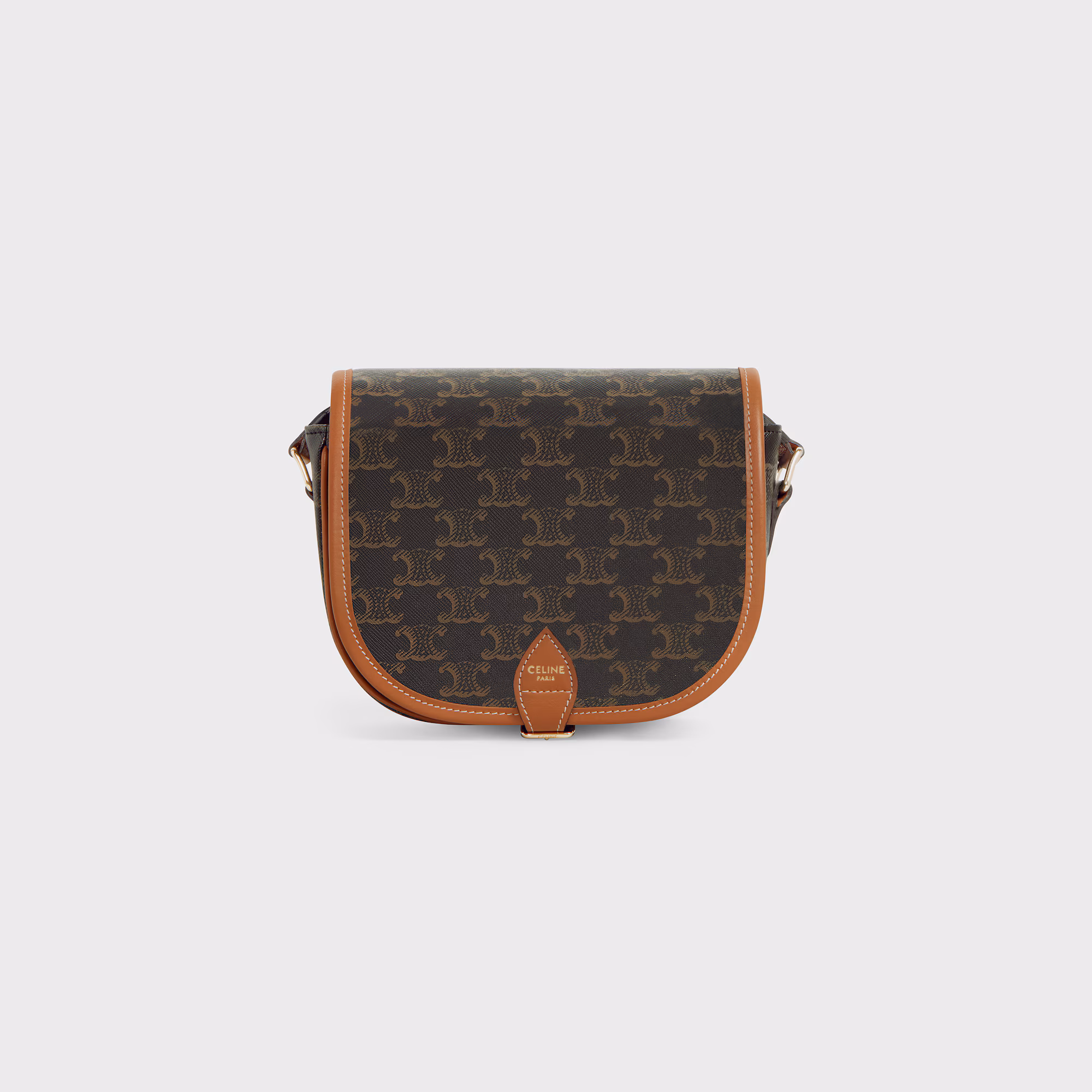 Medium Folco Bag In Triomphe Canvas And Calfskin Medium Folco Bag In Triomphe Canvas And Calfskin