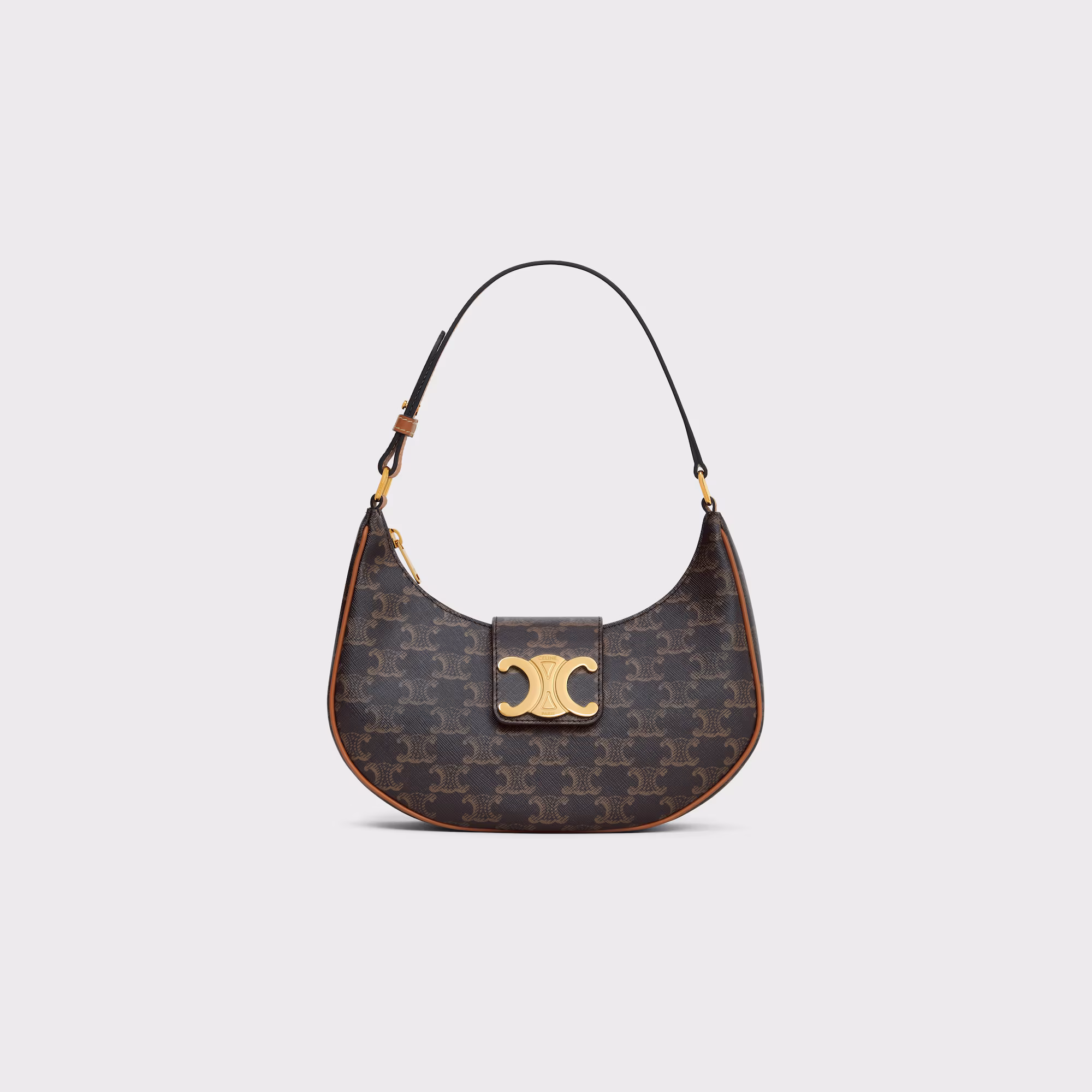 Celine Ava Triomphe Soft Bag In Smooth Calfskin Black Celine Ava Triomphe Soft Bag In Smooth Calfskin Black