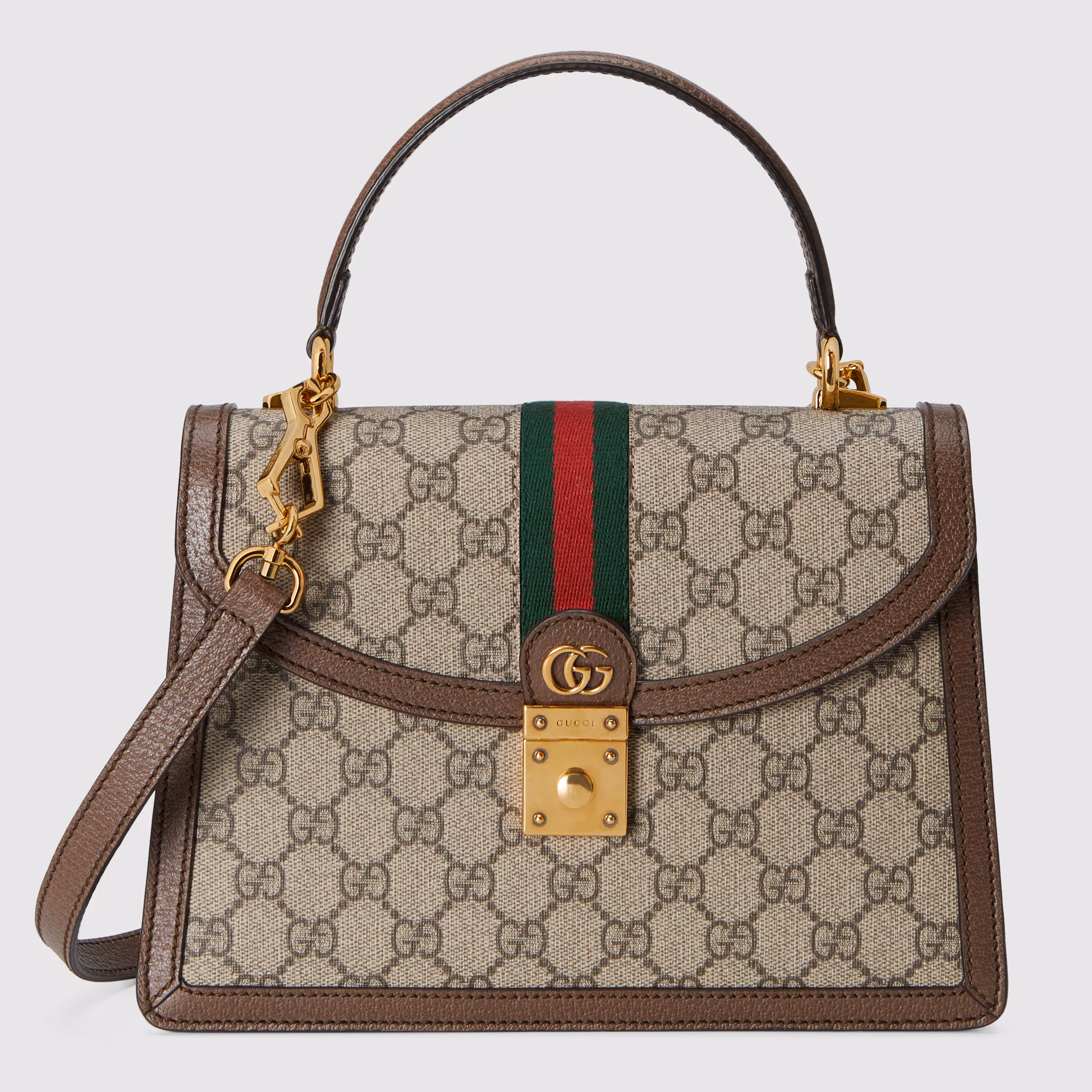 Sac À Main Ophidia Avec Bande Web Petite Taille