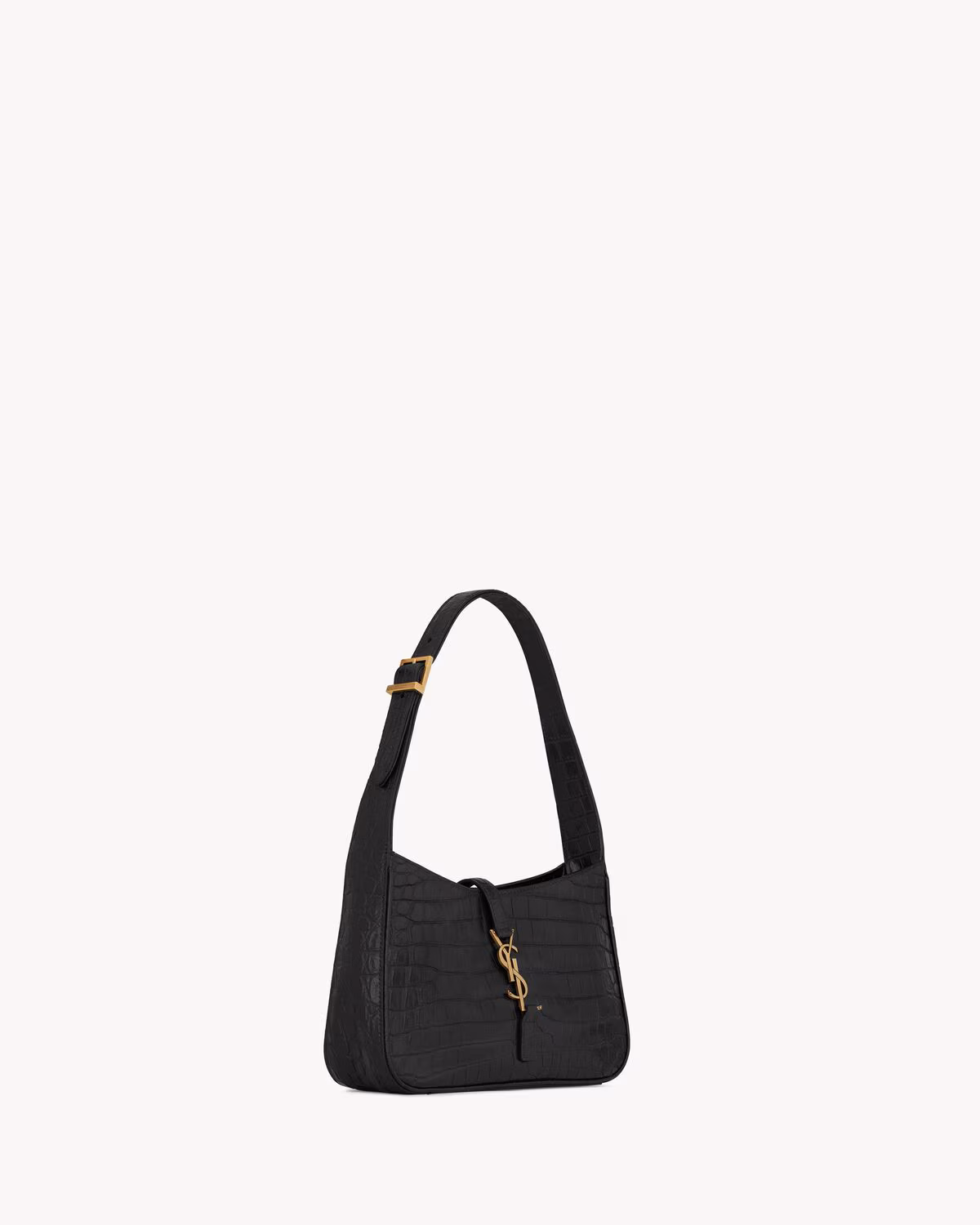 Le 5 À 7 In Crocodile-Embossed Shiny Leather Le 5 À 7 In Crocodile-Embossed Shiny Leather
