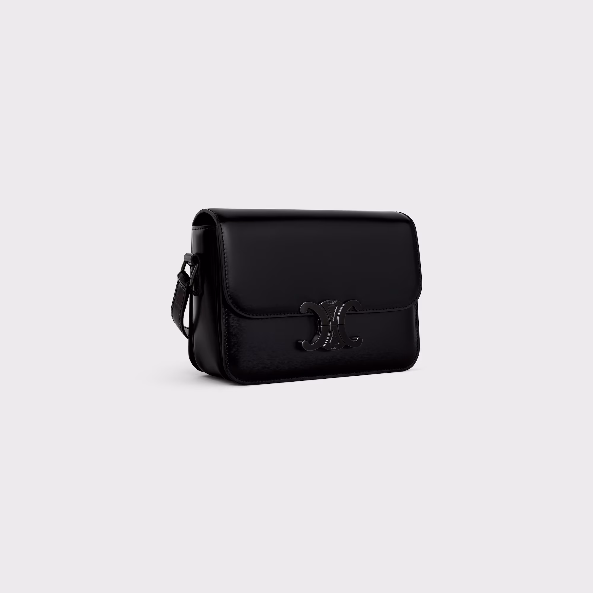Teen Triomphe Bag In Shiny Calfskin